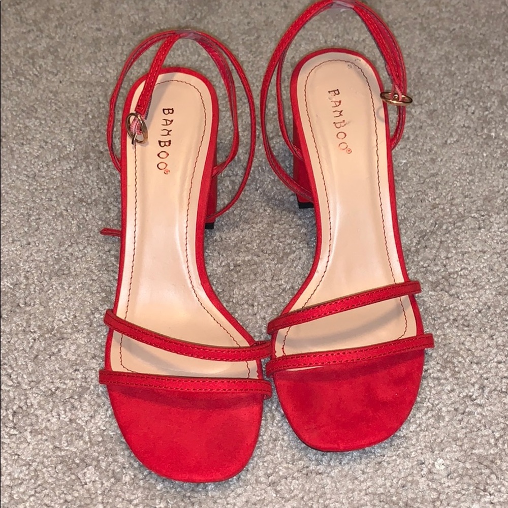Red women’s heels